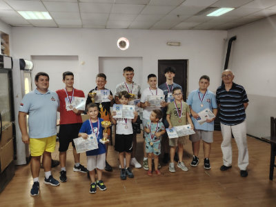 photo of chess players in kids rapid tournament