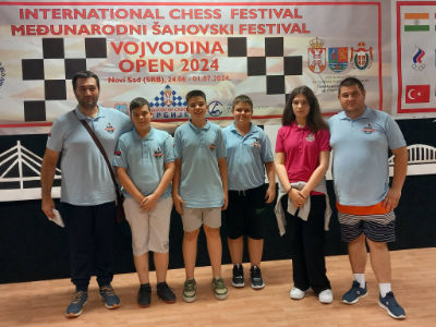 photo of chess players in tournament