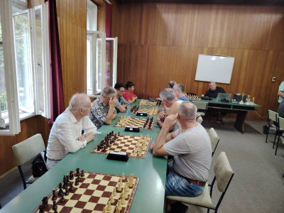 photo of chess players in tournament